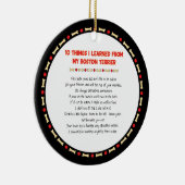 Hübsche Dinge, die ich von meinem Boston-Terrier g Keramik Ornament (Rechts)