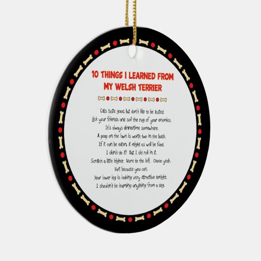 Hübsche Dinge, die ich von meiner walisischen Terr Keramikornament (Rechts)