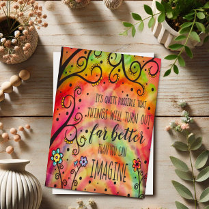 Hübsche "Dinge funktionieren" Inspiration Karte