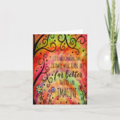 Hübsche "Dinge funktionieren" Inspiration Karte (Vorderseite)