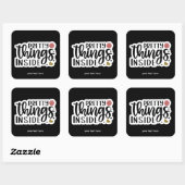 Hübsche Dinge im Aufkleber (Blatt)