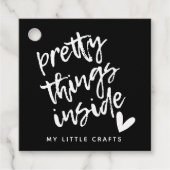 Hübsche Dinge im Innern, kleine Unternehmen Geschenkanhänger (Vorderseite)