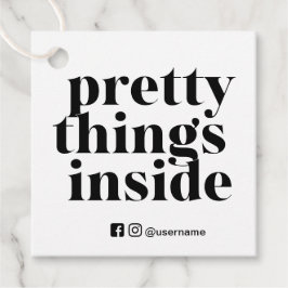 Hübsche Dinge im Innern, kleine Unternehmensmarken Geschenkanhänger