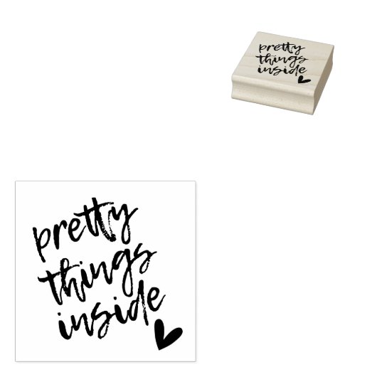 Hübsche Dinge im Innern, Verpackung für kleine Unt Gummistempel (Stempel)