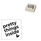 Hübsche Dinge im Innern, Verpackung für kleine Unt Gummistempel (Stempel)