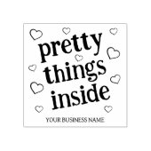 Hübsche Dinge im Innern, Verpackungsgeschäft Gummistempel (Prägung)