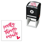 Hübsche Dinge im Niedlichen Skriptumschlag Permastempel (Beispiel)