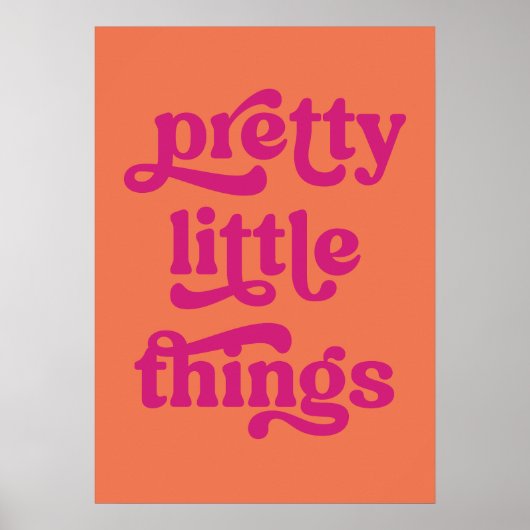 Hübsche Dinge Poster (Vorne)