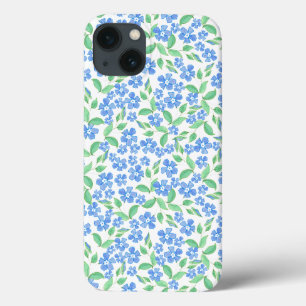 Hübsche Ditsy Blue Green Periwinkle Blume Case-Mate iPhone Hülle