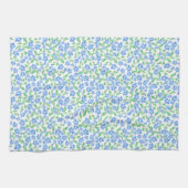 Hübsche Ditsy Blue Green Periwinkle Blume Küchentuch (Horizontal)