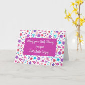 Hübsche Ditsy-Floral erlangen gute Operation Karte (Gelbe Blume)