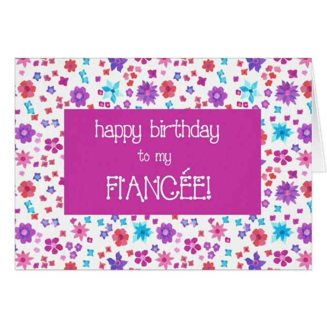 Hübsche Ditsy Floral zum 5. Geburtstag (Vorderseite (Horizontal))
