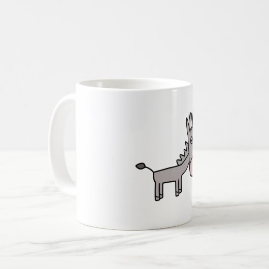 Hübsche Donkey-Tasse Kaffeetasse (Vorderseite Links)