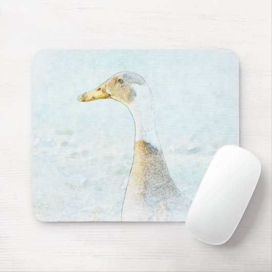 Hübsche Duck Art in Blue Mouse Pad Mousepad (Mit Mouse)