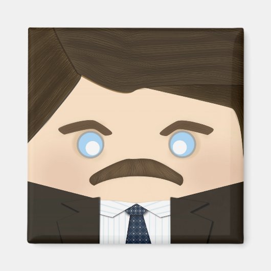 Hübsche, dunkelhaarige Frauen und Frühstück Magnet (Vorne)