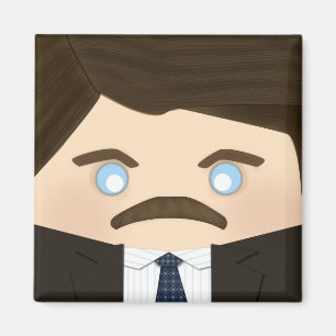 Hübsche, dunkle behaarte Frauen und Magnet