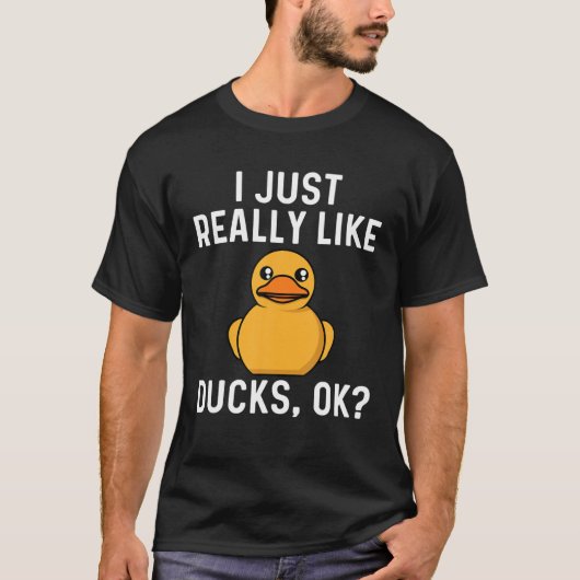 Hübsche Dusche für Männer Gelbe Duckie-Wasservogel T-Shirt (Vorderseite)