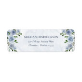 Hübsche Dusty Blue Watercolor-Blume (Vorne)