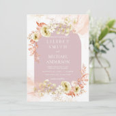 Hübsche Dusty-Rose Hochzeit von Olivenblumen (Stehend Vorderseite)