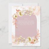 Hübsche Dusty-Rose Hochzeit von Olivenblumen (Rückseite)