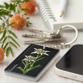 Hübsche Edelweiss-Blume Schlüsselanhänger (Vorderseite rechts)