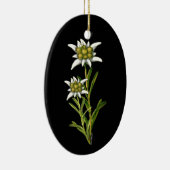Hübsche Edelweiss-Ornament Keramik Ornament (Rechts)