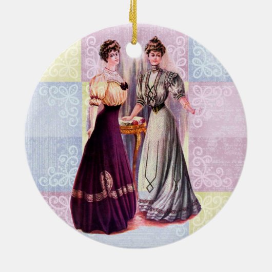 Hübsche Edwardian Moden Keramikornament (Hinten)