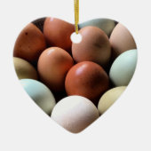 Hübsche Eier vom Huhn-Bauernhof Keramik Ornament (Vorne)