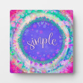 Hübsche einfache floral whimsical Inspiration Fotoplatte (Vorderseite)