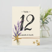 hübsche Einfache Tischnummer (Stehend Vorderseite)