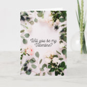 Hübsche, einfache und Minimalistische Valentinenka Karte (Vorderseite)