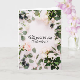 Hübsche, einfache und Minimalistische Valentinenka Karte