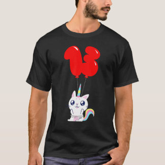 Hübsche Einhorn-Katze  13. Geburtstag  Kinder-Ball T-Shirt