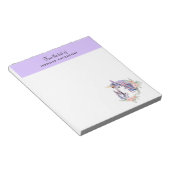 Hübsche Einhorn-Mama & Baby Watercolor Notizblock (angewinkelt)