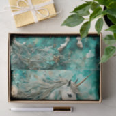 Hübsche Einhorndekoupage Seidenpapier (Geschenk)