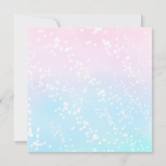 Hübsche Einhornmassage Einladung (Rückseite)