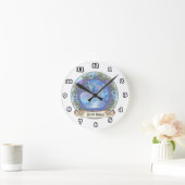 Hübsche Einhornuhr Runde Wanduhr (Zuhause)