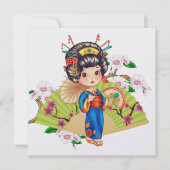 Hübsche EINLADUNG japanischer Mädchen (Vorderseite)