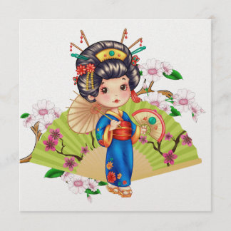 Hübsche EINLADUNG japanischer Mädchen