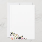 Hübsche Einladung von Bouquet-Flora (Rückseite)