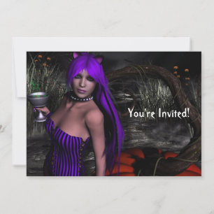 Hübsche Einladung von Kitty and Pumpkin