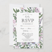 Hübsche Einladung zur Blumenbedeckung (Vorderseite)