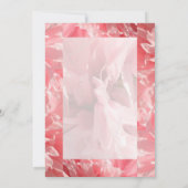 Hübsche Einladungen für Hochzeiten in rosa Mohn (Rückseite)