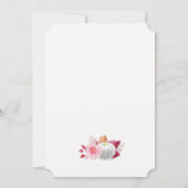 Hübsche Einladungen zur Hochzeit im Herbst Dahlias (Rückseite)