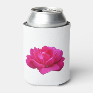 hübsche einzelne rosa Rosenblüte Dosenkühler