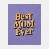 Hübsche einzigartige Typografie Beste Mama je Fleecedecke (Vorderseite)