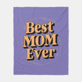 Hübsche einzigartige Typografie Beste Mama je Fleecedecke