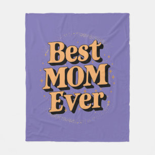 Hübsche einzigartige Typografie Beste Mama je Fleecedecke