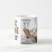 Hübsche einzigartige Typografie Beste Mama je Kaffeetasse (Mittel)