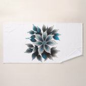 hübsche Eisblumen und Blätter Badehandtuch (Badehandtuch)